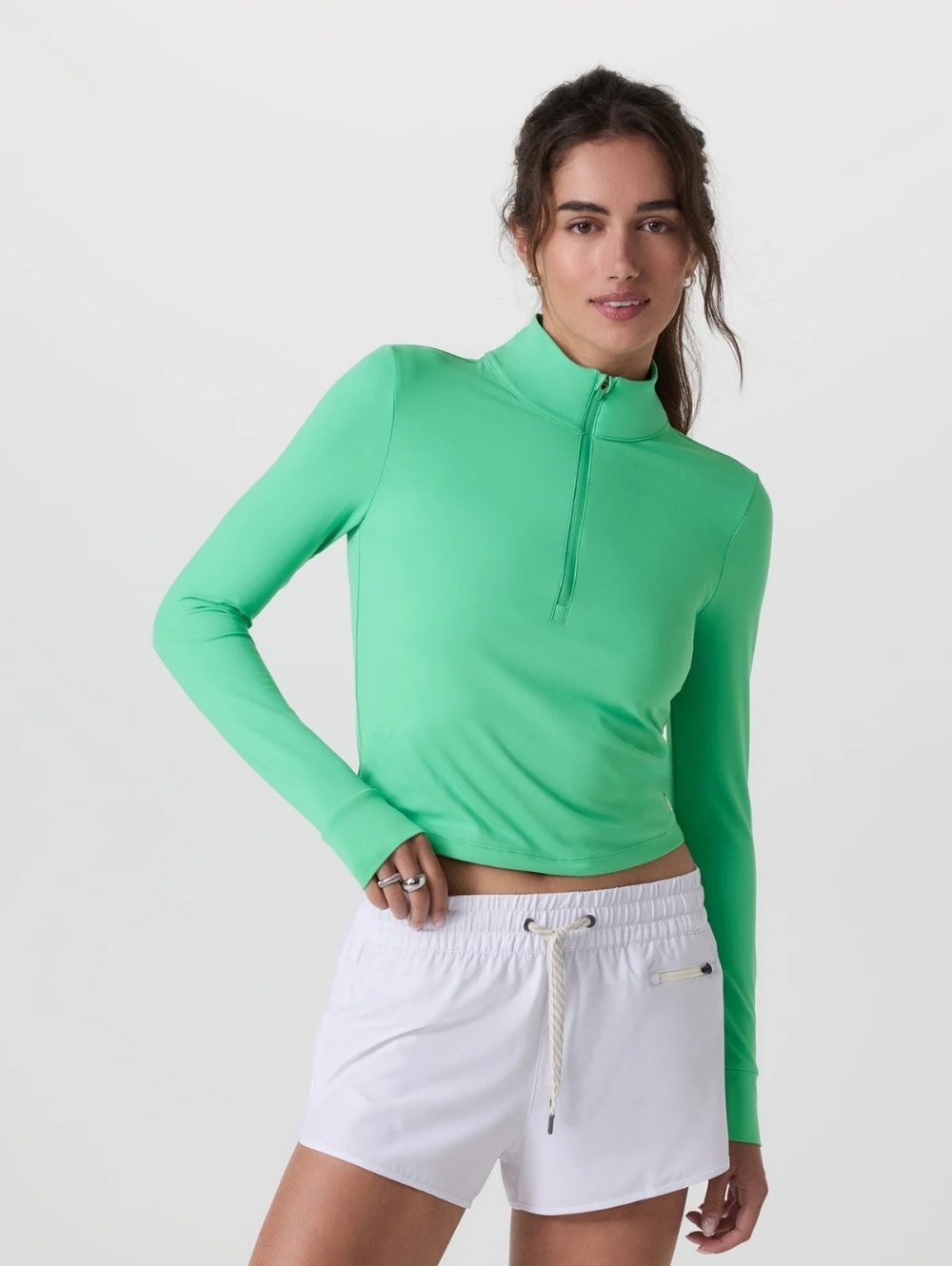 NWT Vuori Studio Half Zip In Light Bergamot Size Medium - Picture 6 of 15